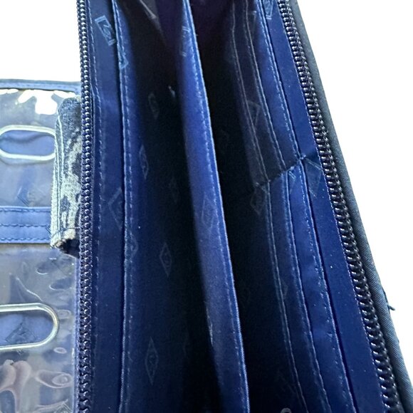 Vera Bradley Quilted Crossbody Bag & Wallet Set In Blue Pattern Retired - Picture 2 of 11